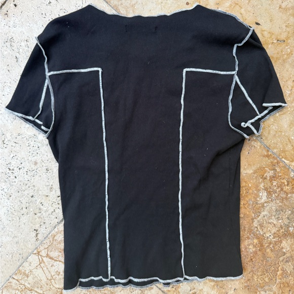 Reformation Black Tee shirt - Picture 2 of 3